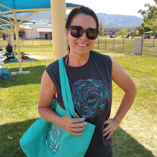 Against the Current Teal Tote
