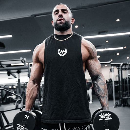 My Store CREST - BLACK CUT OFF SLEEVELESS