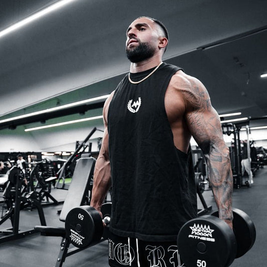 My Store CREST - BLACK CUT OFF SLEEVELESS